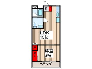 ダイヤモンドプラザの物件間取画像